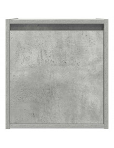 Comodini a Muro 2 pz Grigio Cemento 38x34x40 cm