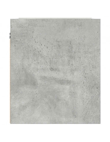 Comodini a Muro 2 pz Grigio Cemento 38x34x40 cm