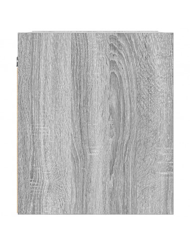 Comodini a Muro 2 pz Grigio Sonoma 38x34x40 cm