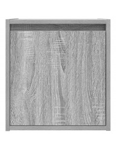 Comodini a Muro 2 pz Grigio Sonoma 38x34x40 cm