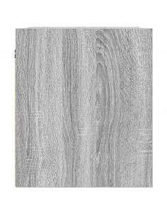 Comodini a Muro 2 pz Grigio Sonoma 38x34x40 cm 2