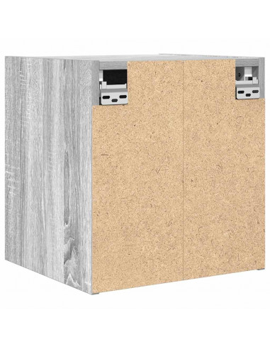Comodini a Muro 2 pz Grigio Sonoma 38x34x40 cm