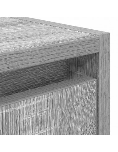 Comodini a Muro 2 pz Grigio Sonoma 38x34x40 cm