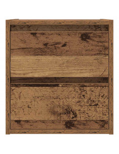 Comodini a Muro 2 pz Legno Antico 38x34x40 cm
