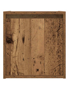 Comodini a Muro 2 pz Legno Antico 38x34x40 cm