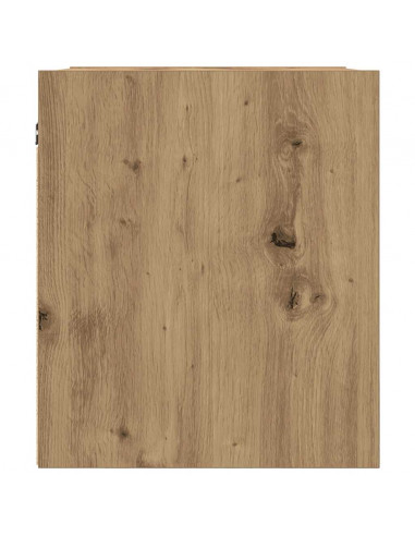 Comodini a Muro 2 pz Rovere Artigianale 38x34x40 cm