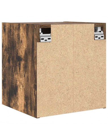 Comodini a Muro 2 pz Rovere Fumo 38x34x40 cm