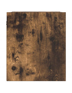 Comodini a Muro 2 pz Rovere Fumo 38x34x40 cm 2