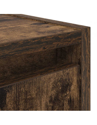 Comodini a Muro 2 pz Rovere Fumo 38x34x40 cm