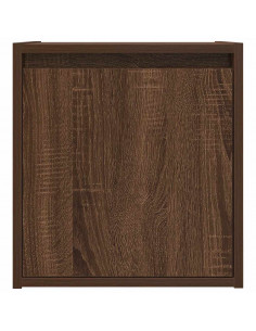 Comodini a Muro 2 pz Rovere Marrone 38x34x40 cm