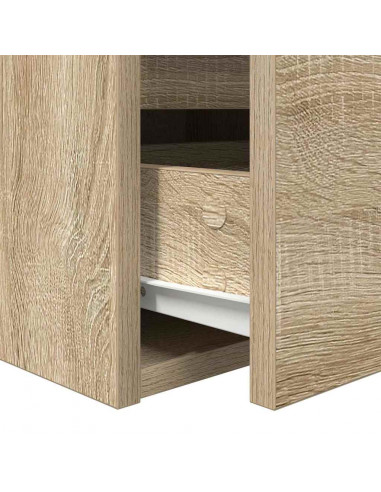 Comodini a Muro 2 pz Rovere Sonoma 38x34x40 cm