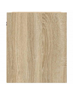 Comodini a Muro 2 pz Rovere Sonoma 38x34x40 cm 2