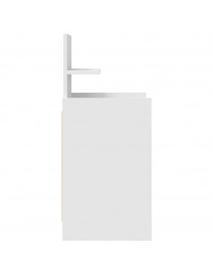 Comodini con 2 Cassetti 2 pz Bianco 38x34x80 cm 2