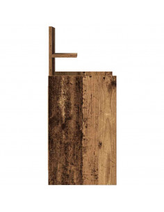 Comodini con 2 Cassetti 2 pz in Legno Antico 38x34x80 cm 2