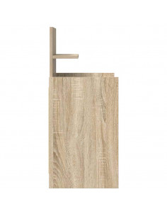 Comodini con 2 Cassetti 2 pz Rovere Sonoma 38x34x80 cm 2