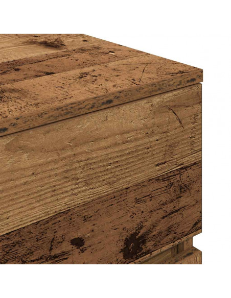 Comodini con 3 Cassetti 2 pz Legno Antico 39x35x65 cm