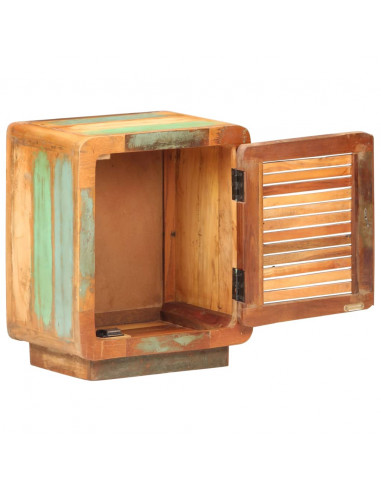 Comodino 40x30x50 cm in Legno Massello di Recupero
