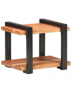 Comodino 50x40x40 cm in Legno Massello di Acacia