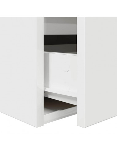 Comodino a Muro Bianco 38x34x40 cm