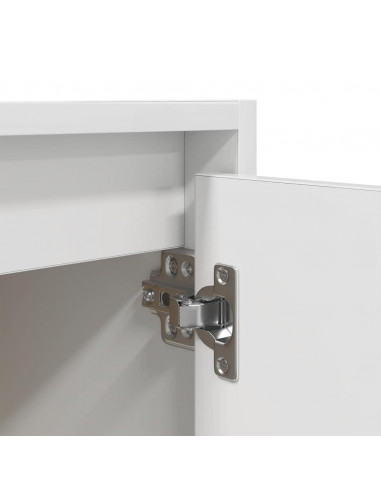 Comodino a Muro Bianco 38x34x40 cm