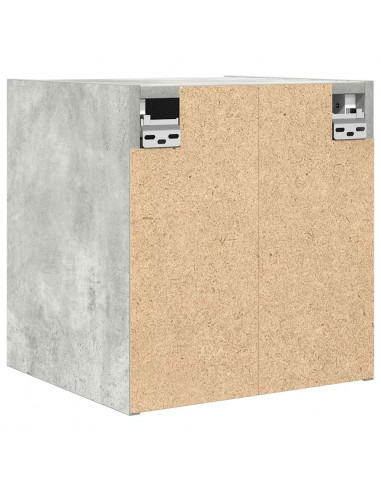 Comodino a Muro Grigio Cemento 38x34x40 cm