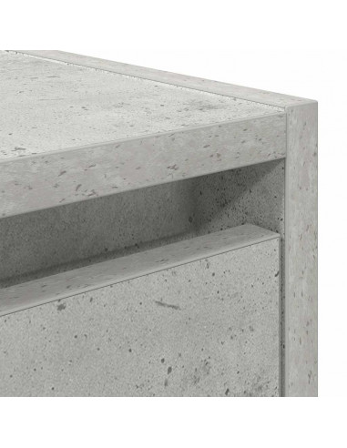 Comodino a Muro Grigio Cemento 38x34x40 cm