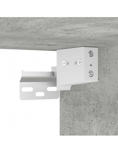 Comodino a Muro Grigio Cemento 38x34x40 cm