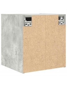 Comodino a Muro Grigio Cemento 38x34x40 cm 2