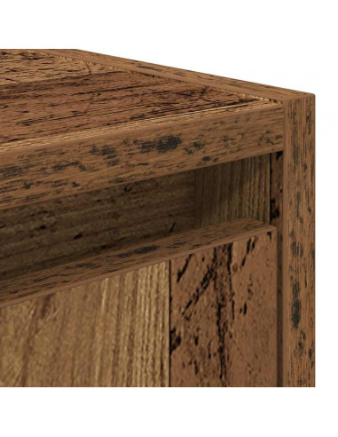 Comodino a Muro Legno Antico 38x34x40 cm