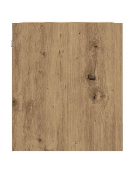 Comodino a Muro Rovere Artigianale 38x34x40 cm