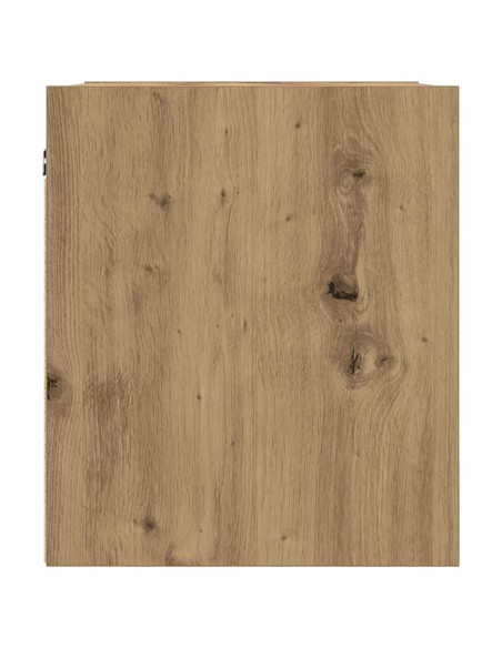 Comodino a Muro Rovere Artigianale 38x34x40 cm