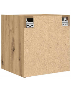 Comodino a Muro Rovere Artigianale 38x34x40 cm 2