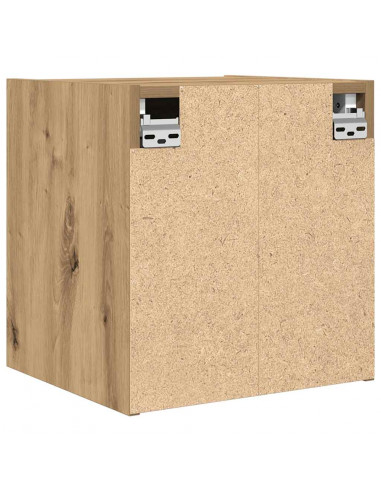 Comodino a Muro Rovere Artigianale 38x34x40 cm