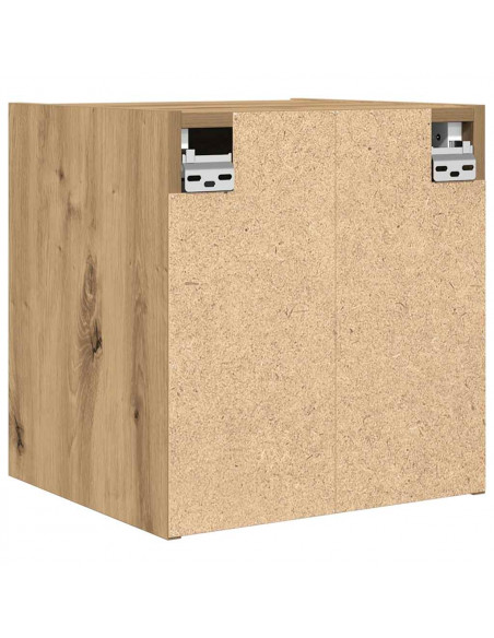 Comodino a Muro Rovere Artigianale 38x34x40 cm
