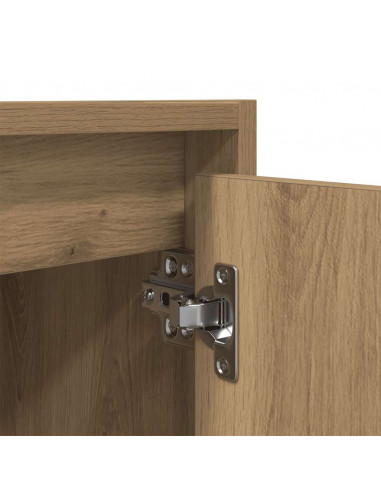 Comodino a Muro Rovere Artigianale 38x34x40 cm