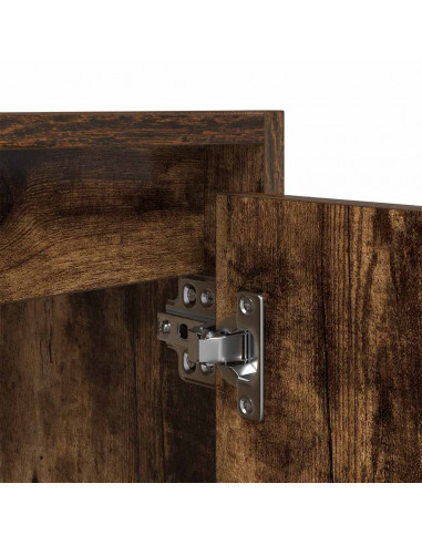 Comodino a Muro Rovere Fumo 38x34x40 cm
