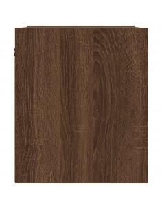 Comodino a Muro Rovere Marrone 38x34x40 cm