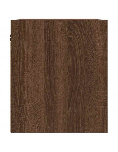 Comodino a Muro Rovere Marrone 38x34x40 cm