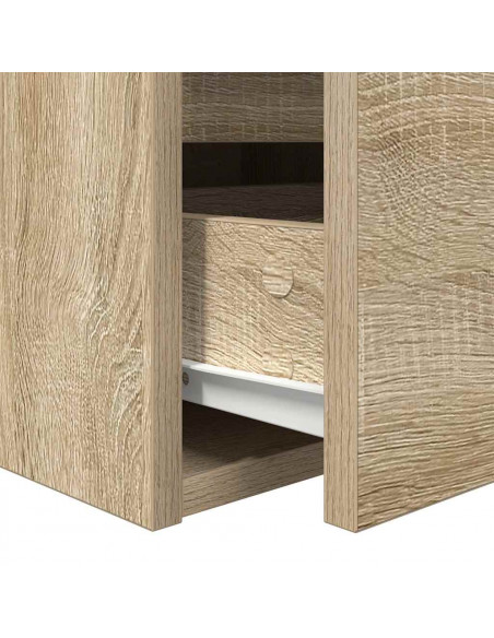 Comodino a Muro Rovere Sonoma 38x34x40 cm