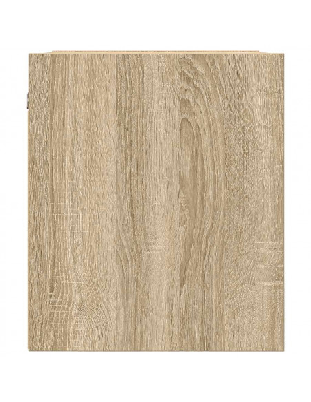 Comodino a Muro Rovere Sonoma 38x34x40 cm
