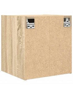 Comodino a Muro Rovere Sonoma 38x34x40 cm 2