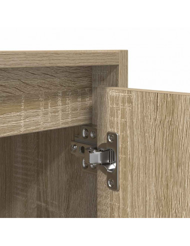 Comodino a Muro Rovere Sonoma 38x34x40 cm