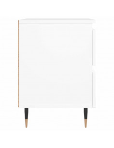 Comodino Bianco 40x35x50 cm in Legno Multistrato