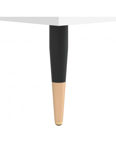 Comodino Bianco 40x35x50 cm in Legno Multistrato