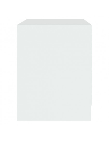 Comodino Bianco 45x34,5x44,5 cm in Legno Ingegnerizzato
