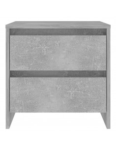 Comodino Grigio Cemento 45x34,5x44,5 cm in Truciolato 2