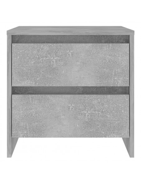 Comodino Grigio Cemento 45x34,5x44,5 cm in Truciolato