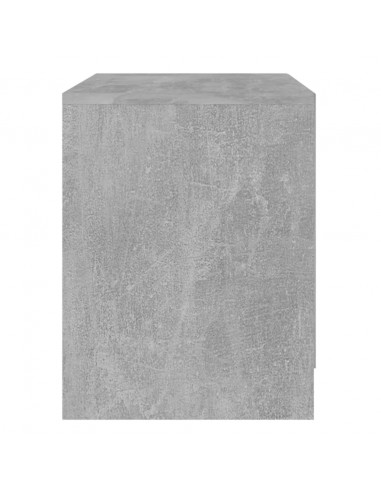 Comodino Grigio Cemento 45x34,5x44,5 cm in Truciolato