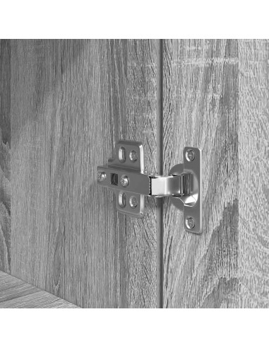 Comodino Grigio Sonoma 39x35x125 cm in Legno Multistrato