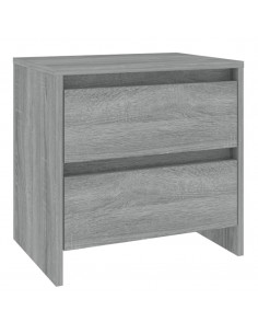 Comodino Grigio Sonoma 45x34,5x44,5 cm in Truciolato
